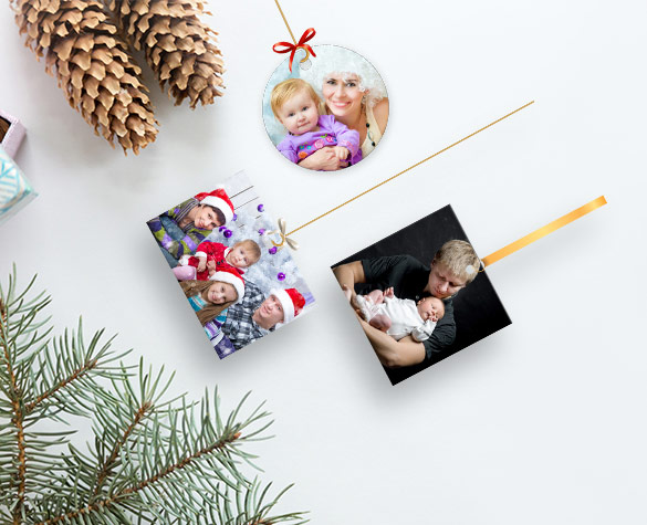 Custom Christmas Ornaments Online AU | Canvaschamp